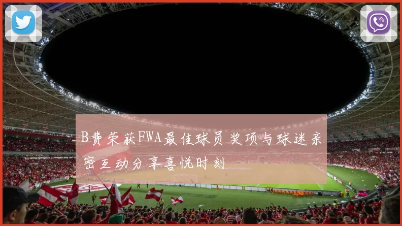 B费荣获FWA最佳球员奖项与球迷亲密互动分享喜悦时刻